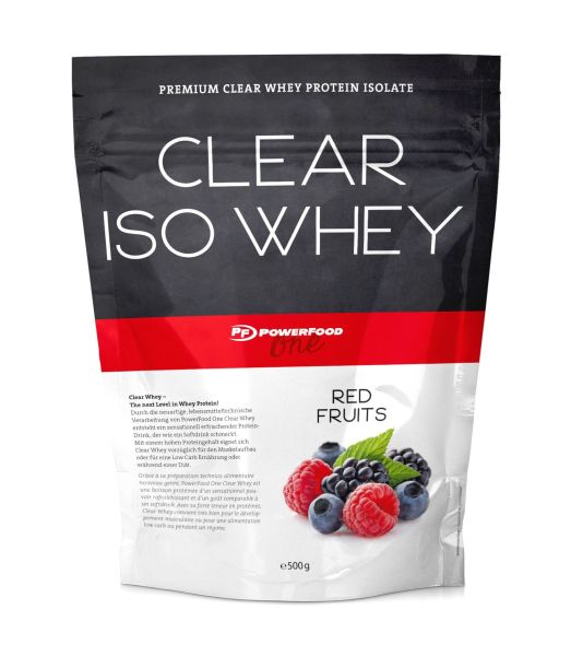 Powerfood One Clear Iso Whey (Red Fruits) - (500g Beutel)