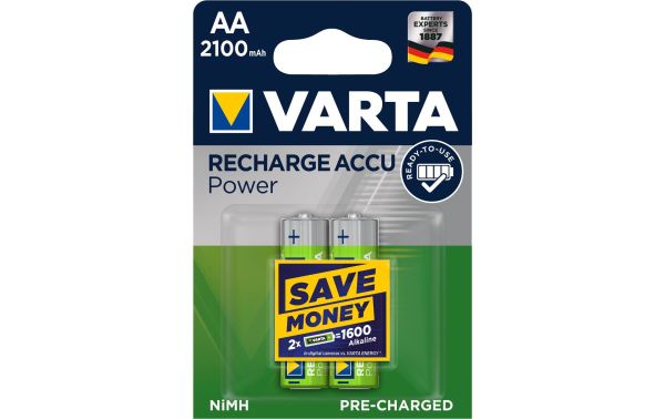 VARTA Power Akku AA R2U 2100mAh 2er Blister