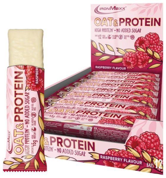 Ironmaxx Oat&Protein 12x45g (Raspberry)