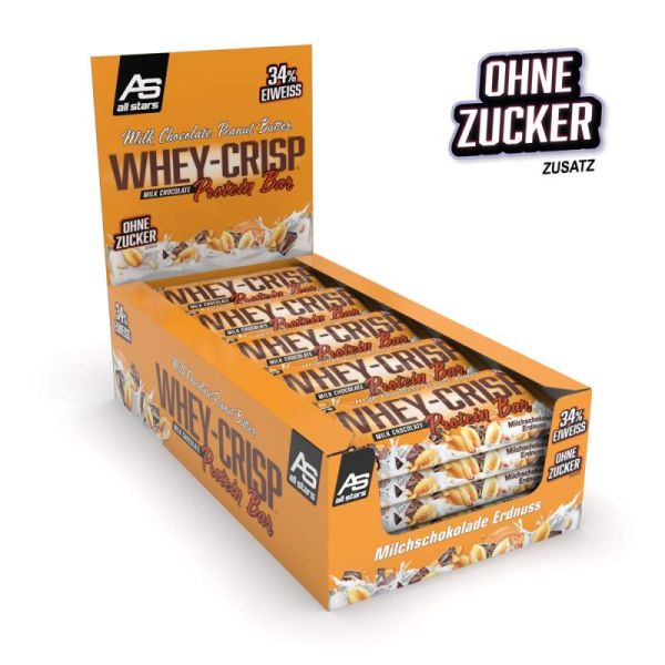 All Stars Whey Crisp Bar 25x50g (Milk Choco Peanutbutter)