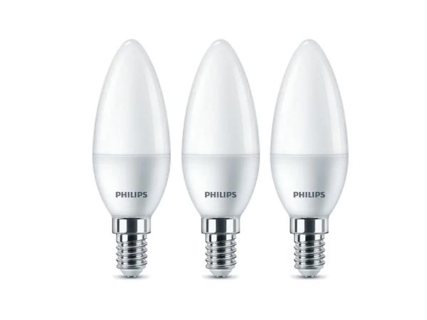 Philips Warm white E14, 40W - 3 LED Lampen