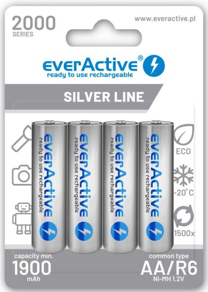 everActive AA, 2000 mAh (Ni-MH) - 4 Akkus