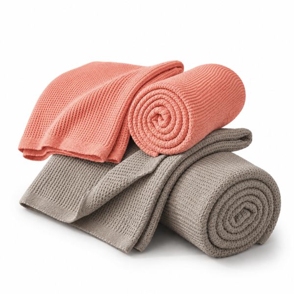 Eskimo Sommerdecken-Set 'Duo' - Salmon & Sand | Summer Dream (2-teilig)