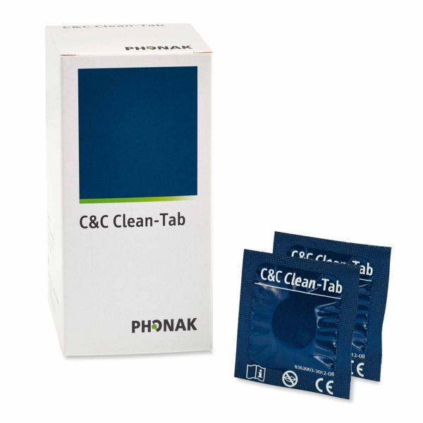 Phonak Reinigungstabletten C&C Clean Tab 20 Stück für Hörgeräte-Ohrstücke