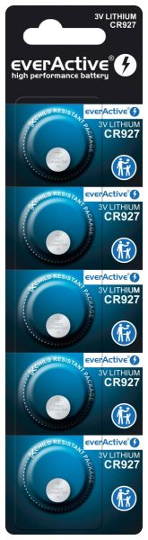 everActive CR927 (IEC CR57 Lithium - 5 Knopfzellenbatterien (3 Volt, 30 mAh)