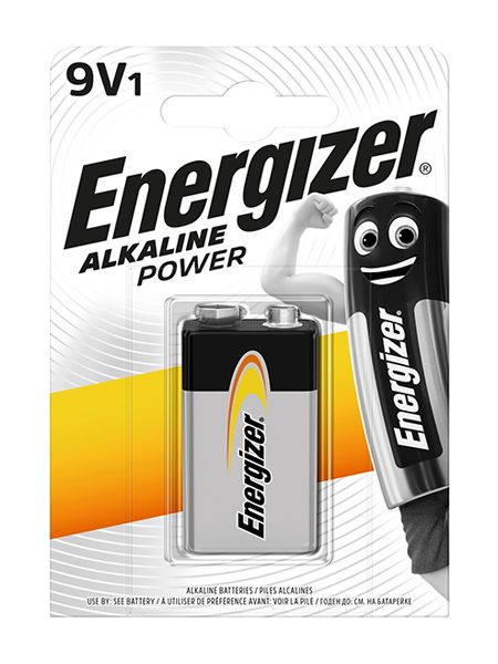 Energizer Alkaline Power, 9V (6LR61) - Batterie