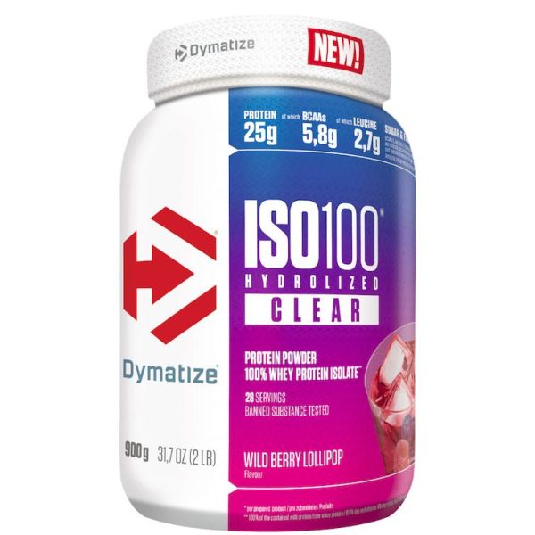 Dymatize ISO100 Hydrolized Clear (Wild Berry Lollipop)