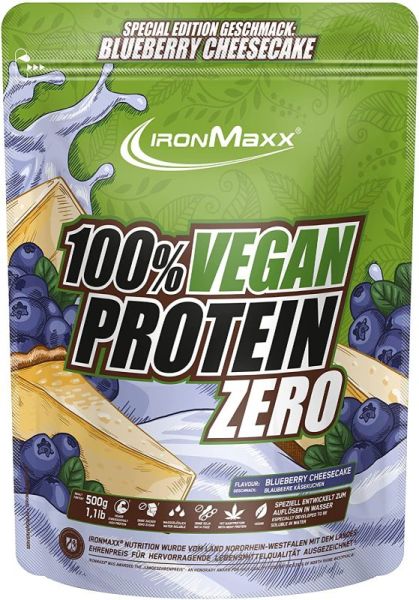 Ironmaxx 100% Vegan Protein Zero (Blueberry Cheesecake)