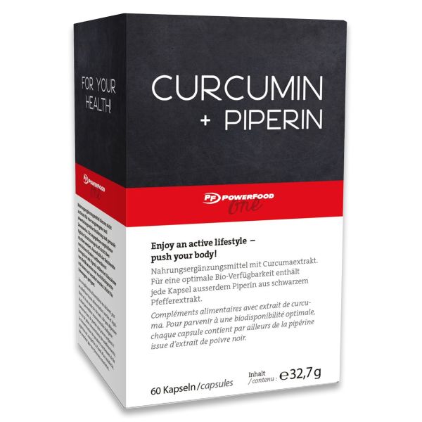 Powerfood One Curcumin + Piperin - 60 Caps