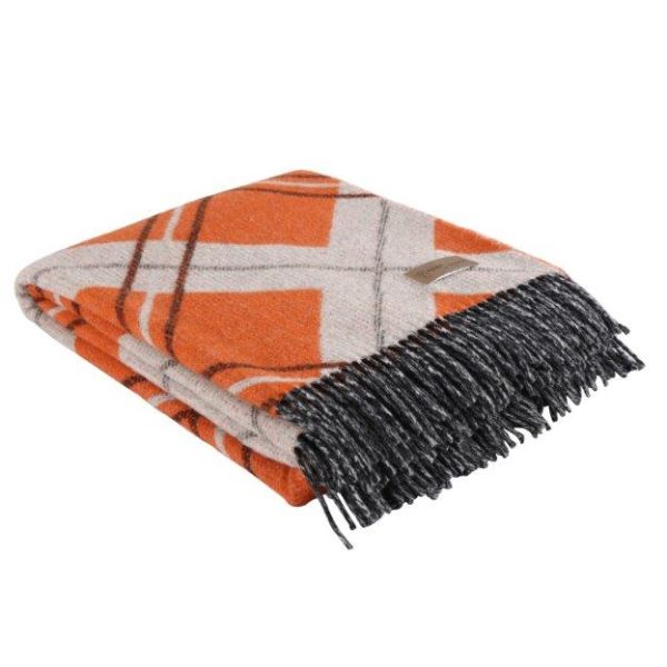 Eskimo Basilea Decke (130x180 cm) - Orange/Beige