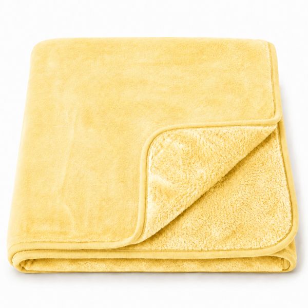 Eskimo Kuscheldecke - Farbe Gelb (150x200cm)