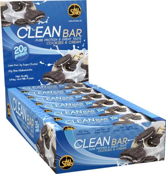 All Stars Clean Bar 18x60g (Cookies and Cream)
