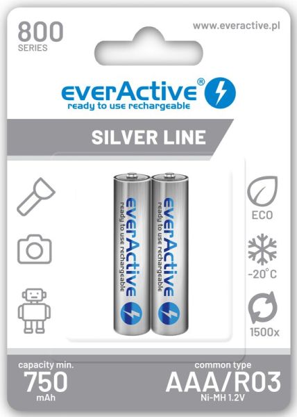 everActive AAA, 800 mAh (Ni-MH) - 2 Akkus