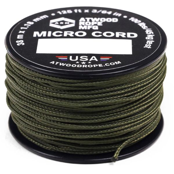 Atwood Rope MFG Micro Cord (Olive Drab) - 38 m Outdoor-Schnur