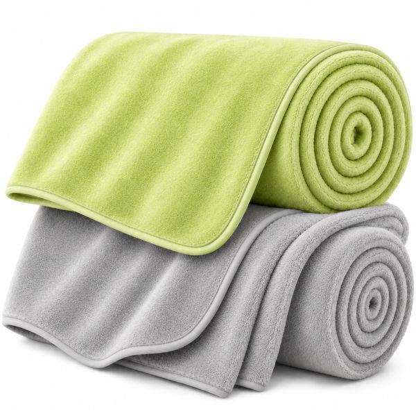 Eskimo Kuscheldecken-Set 'Cashmina Duo' - Granny & Silber (150x200cm)