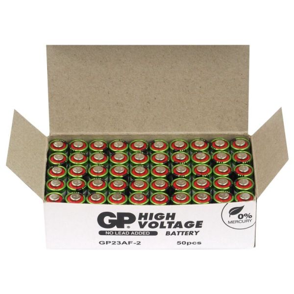 GP 23A (8LR932) Super - 50 Batterien (12 Volt Alkali)