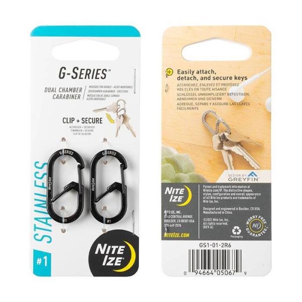 Nite Ize G-Series #1 (Schwarz) - Karabiner