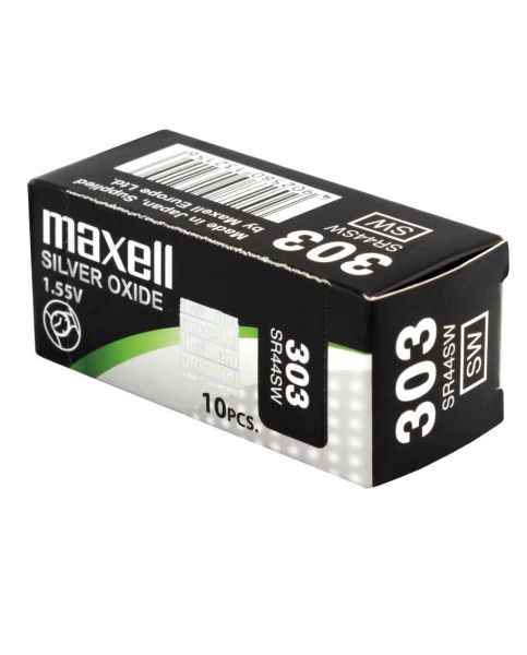 Maxell 303 / SR44SW - 10 Knopfzellen