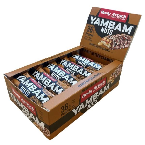 Body Attack Yambam Nuts 15x55g (Peanut Butter Caramel)