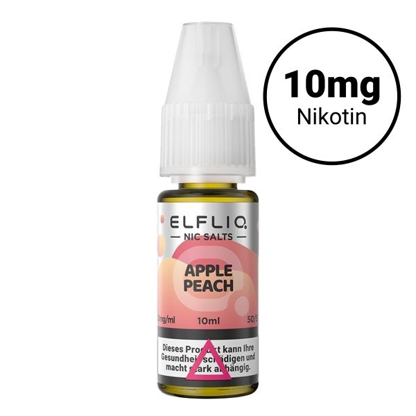 Elfbar Elfliq Nic Salts 10mg - Apple Peach