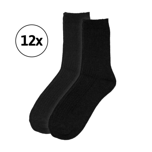 Tercura (One Size, Schwarz) - 24 Socken