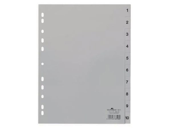 Durable A4, 1-10, Grau - Register