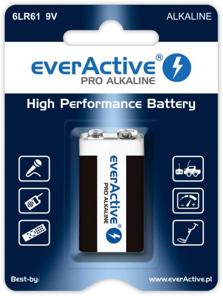 everActive Pro Alkaline, 9V - Batterien