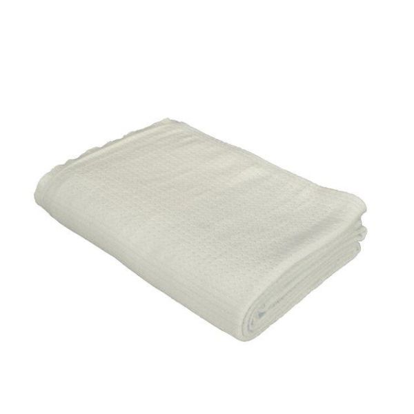 Eskimo Tagesdecke Häckeldecke in Écru (beige) - 100% Baumwolle