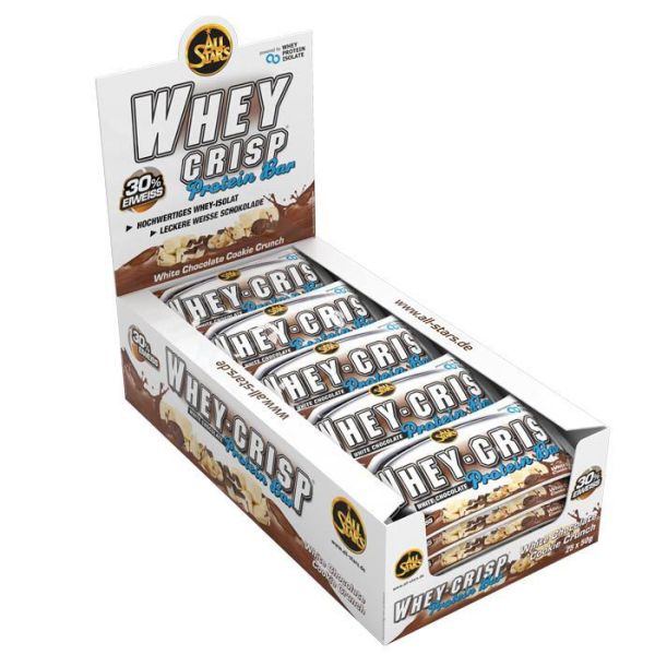 All Stars Whey Crisp Bar 25x50g (White Choco)