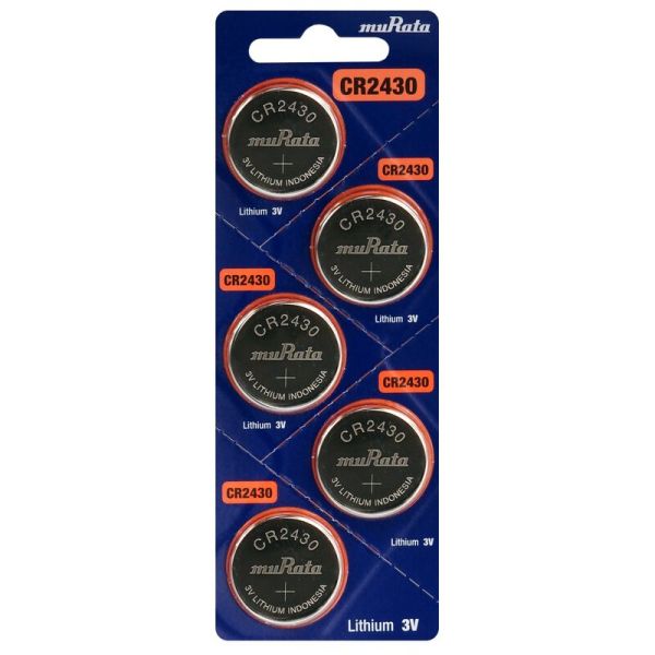 Murata CR2430 Lithium - 5 Batterien