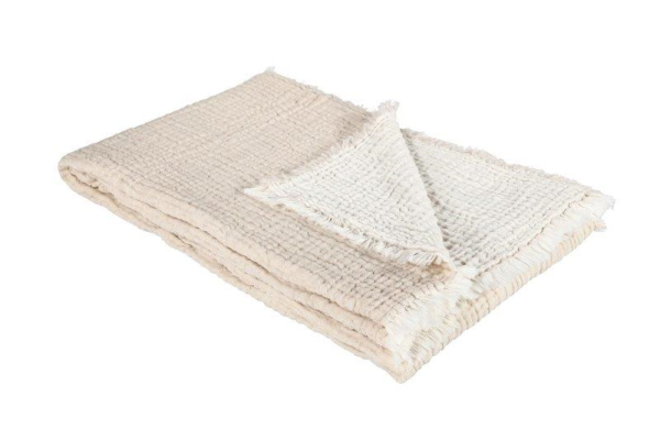 Eskimo Artemis Decke (140x200cm, 100% Baumwolle) - Beige